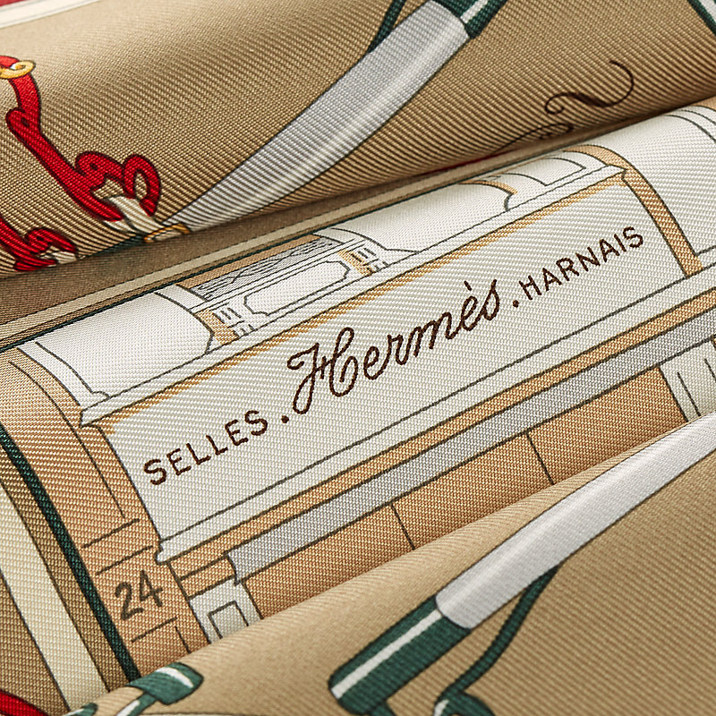 HERMÈS ノルマンディー ビーチ スカーフ 45✖️45 Palonniers scarf 45 | Hermès USA